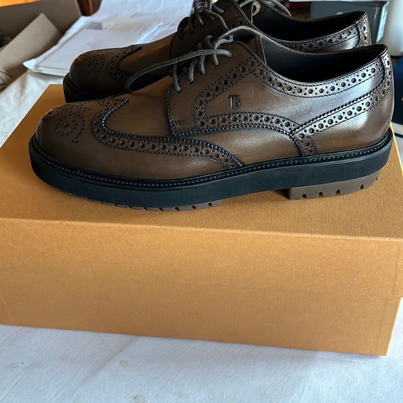 Tod's Other - $775 Tod’s Size 8.5(7.5 UK) Leather Derby Bucature Shoe Sneaker Shoes NWB